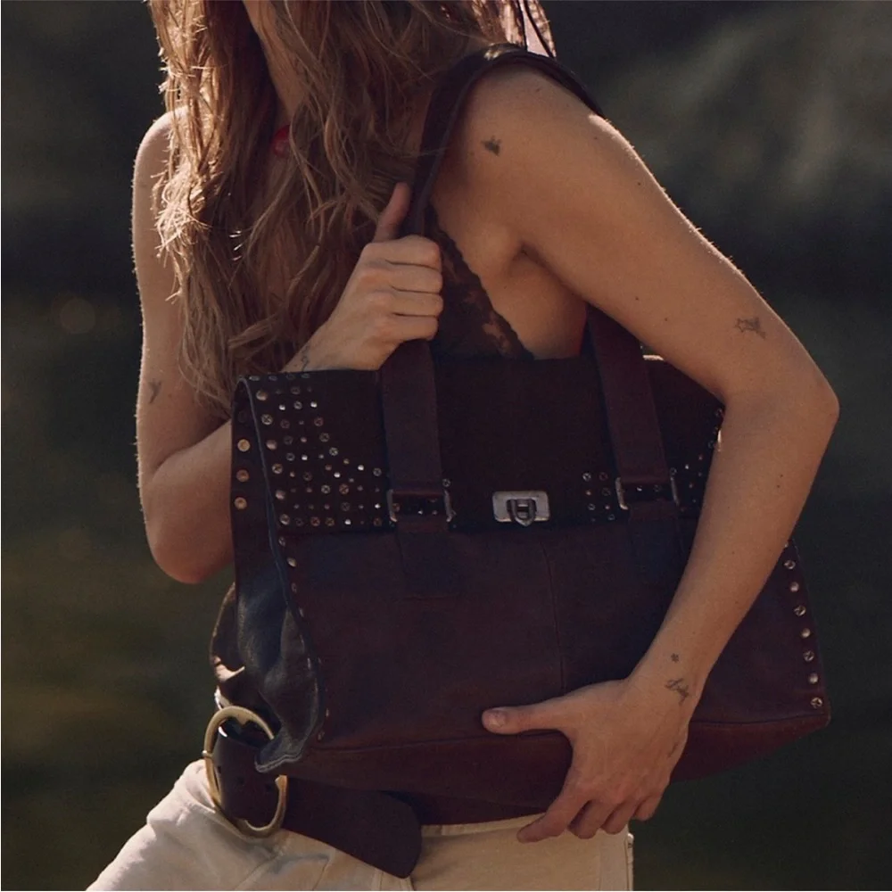 NWT Free People Shay Stud Tote - Picture 5 of 8